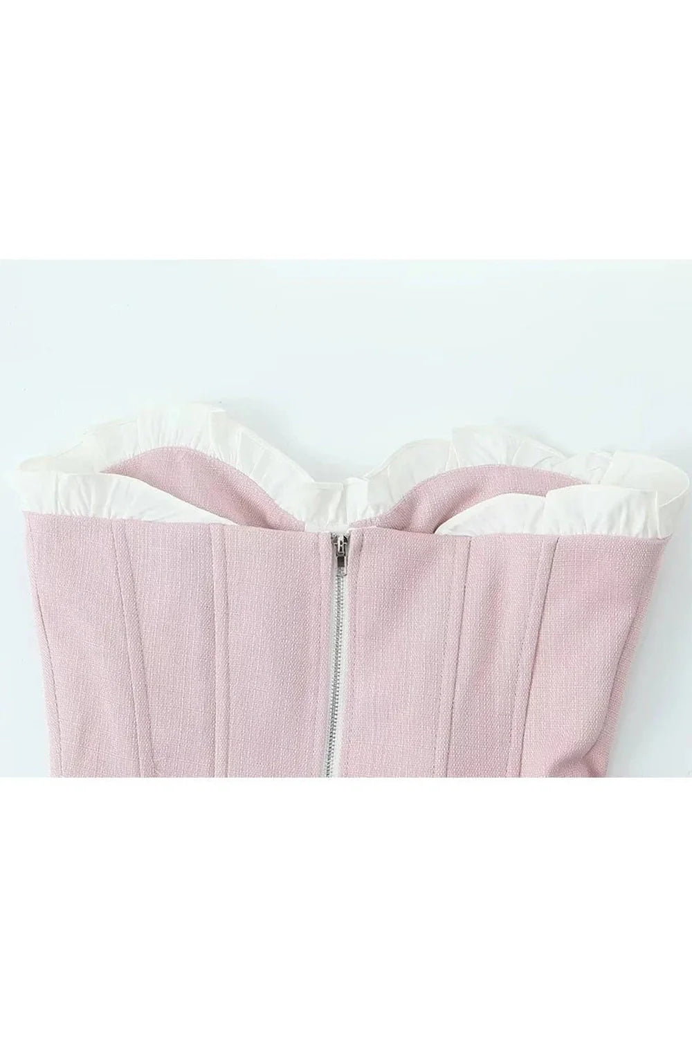 Blush Ruffle Sweetheart Corset