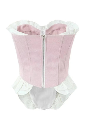 Blush Ruffle Sweetheart Corset