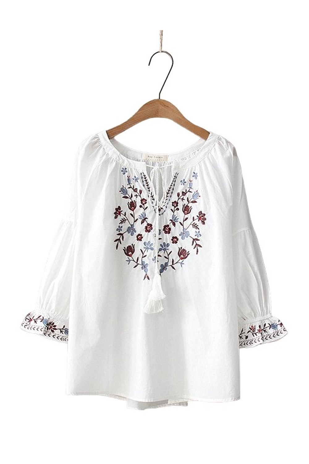 Bohemian Flare Sleeve Blouse