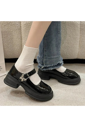 Bow Ankle Mary Jane Shoes