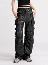 "Black Bronze Blaze Cargo Pants, ruggedly stylish."