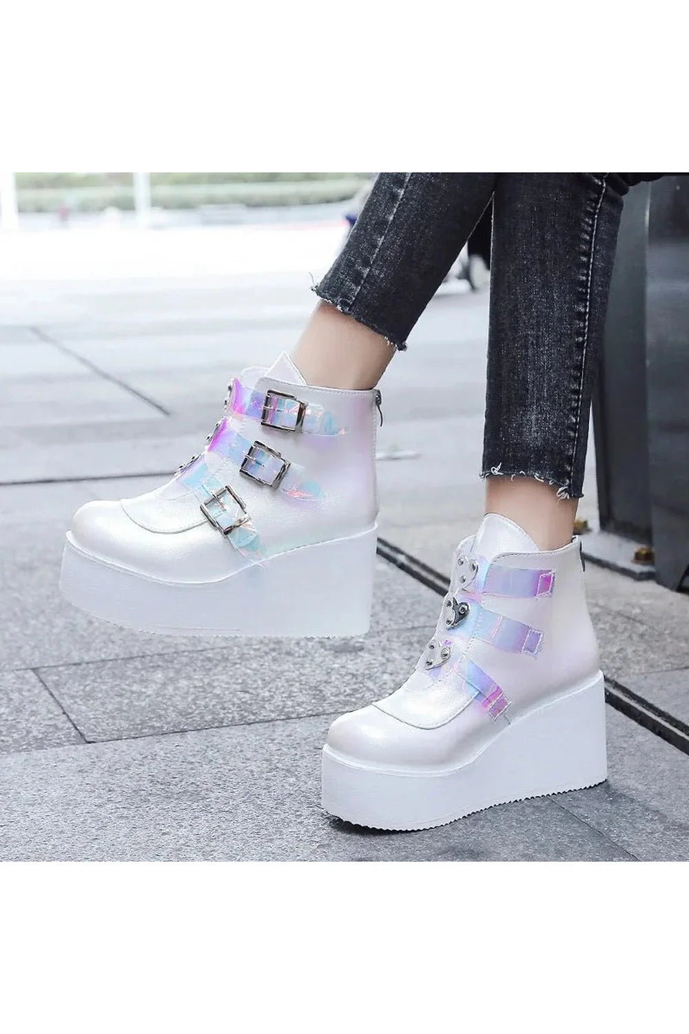 Buckle Ankle Goth Boots