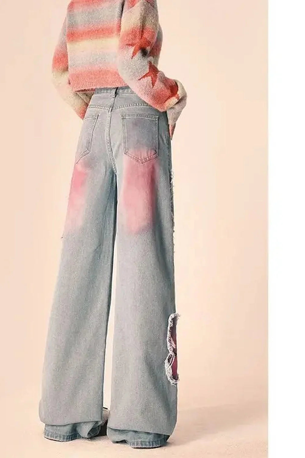 Fall Butterfly Embroidered Jeans