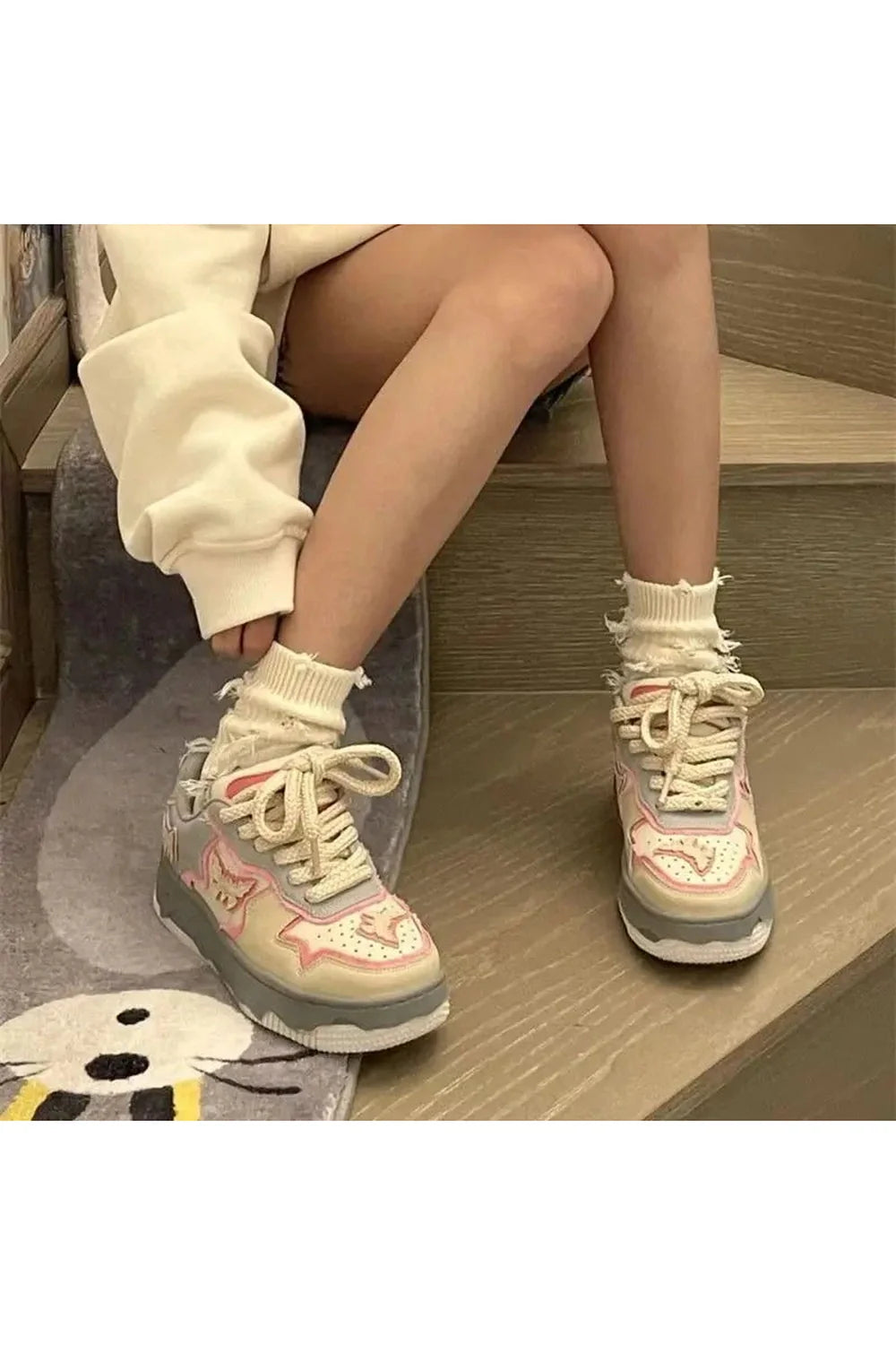 Butterfly Platform Sneakers