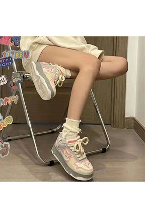 Butterfly Platform Sneakers