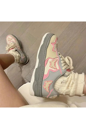 Butterfly Platform Sneakers