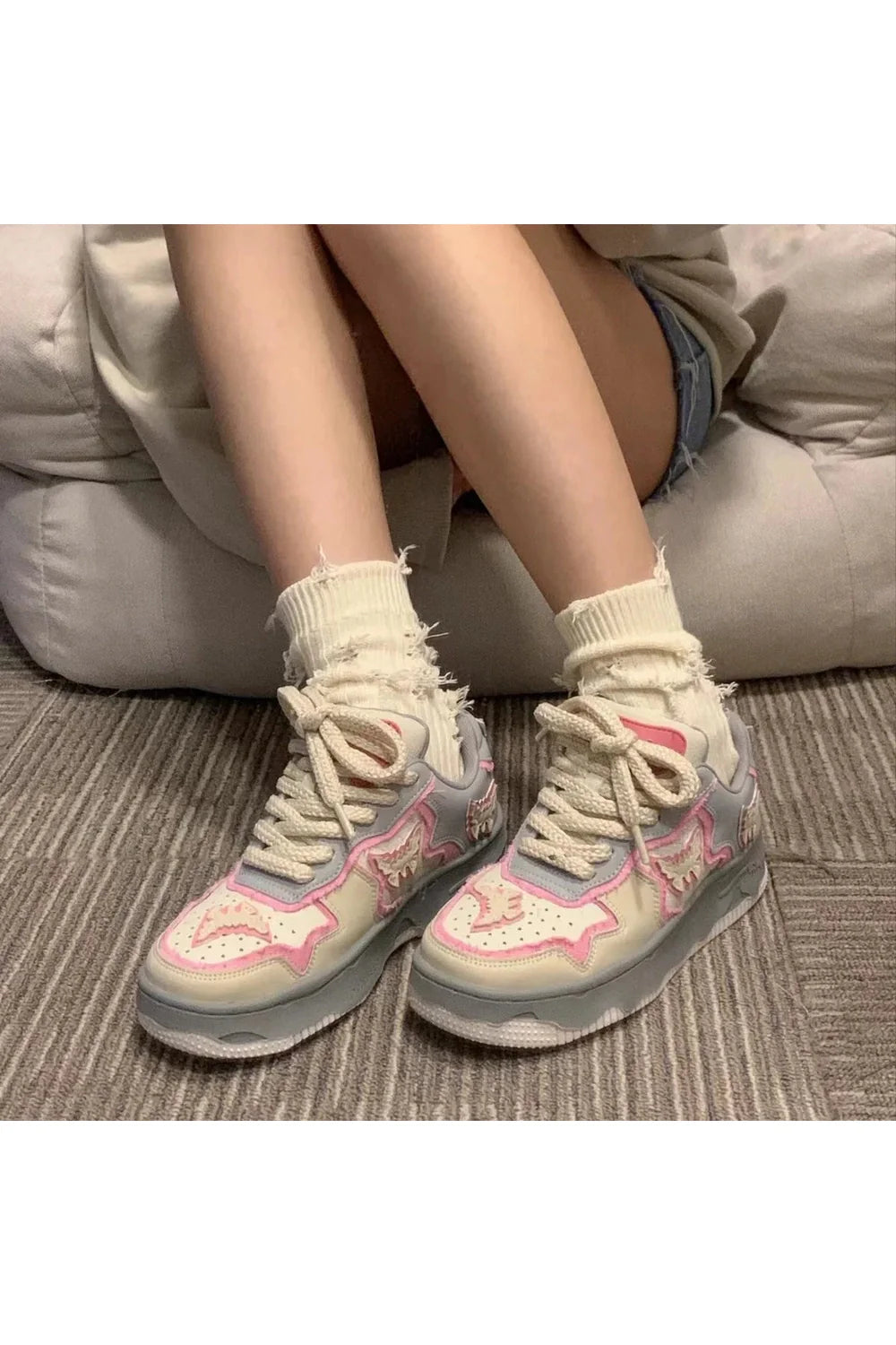 Butterfly Platform Sneakers