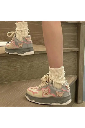 Butterfly Platform Sneakers