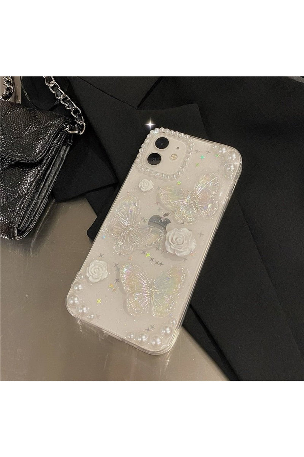 Butterfly Rose Phone Case For iPhone