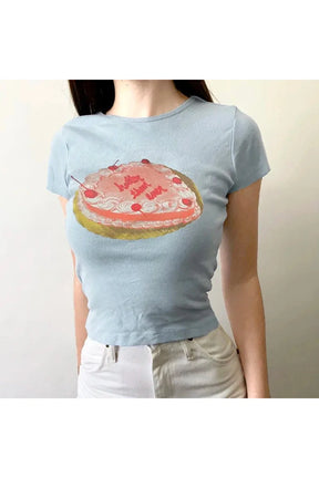 Cake Print Basic Top