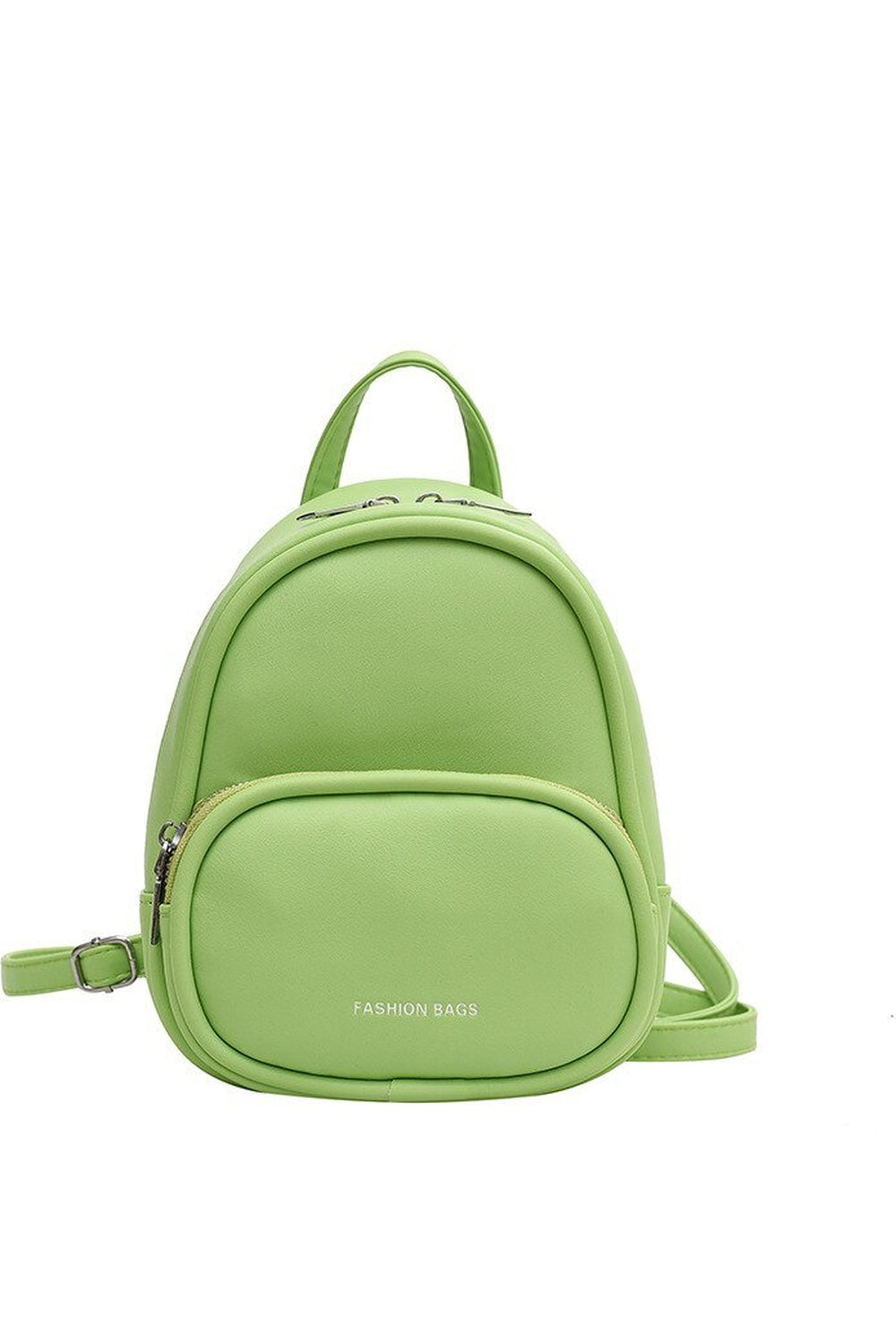 Small green Candy Color backpack with charm.