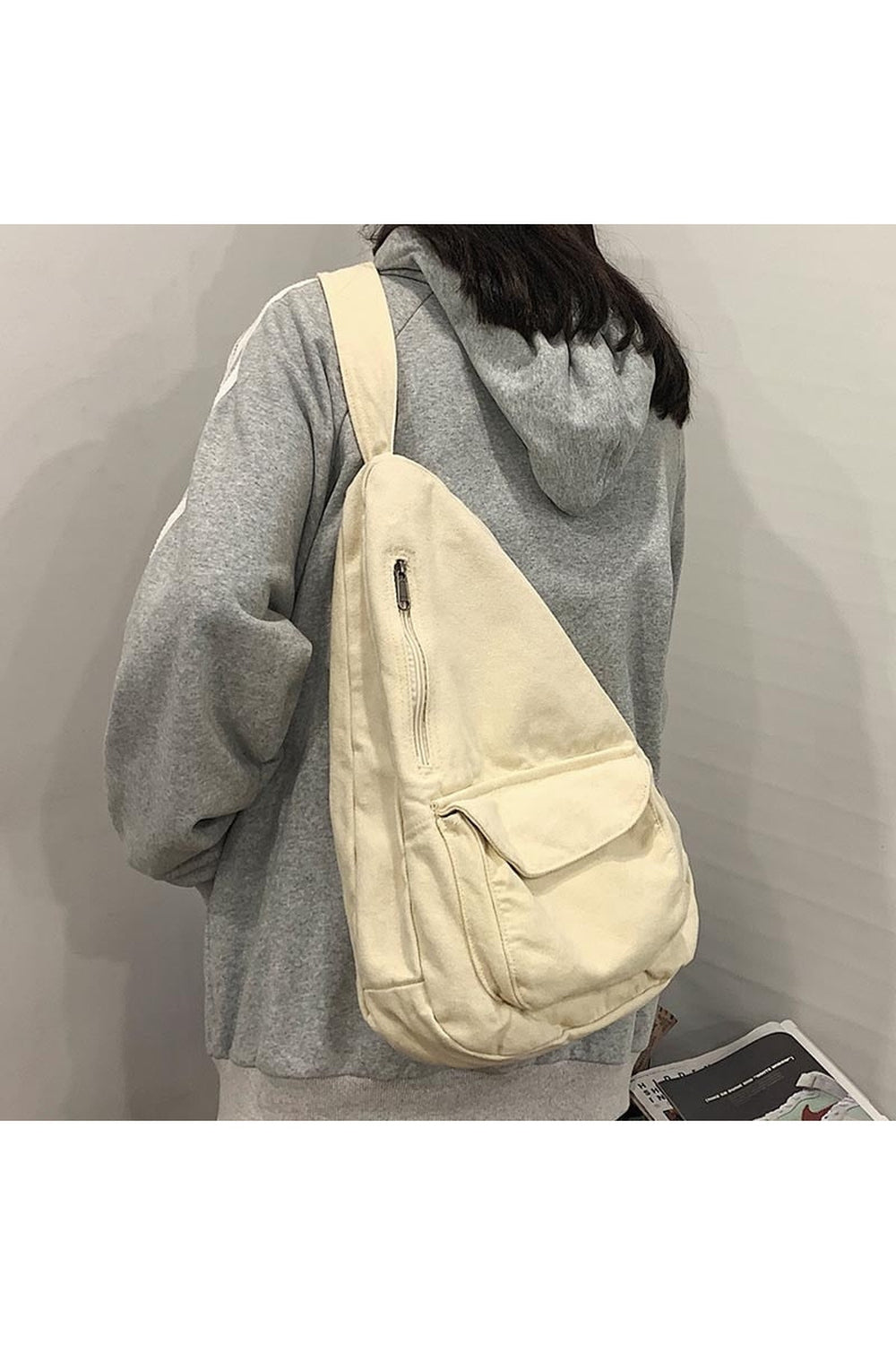 Canvas Crossbody Chest Bag