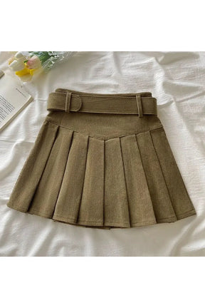 Caramel Pleat Delight Skirt