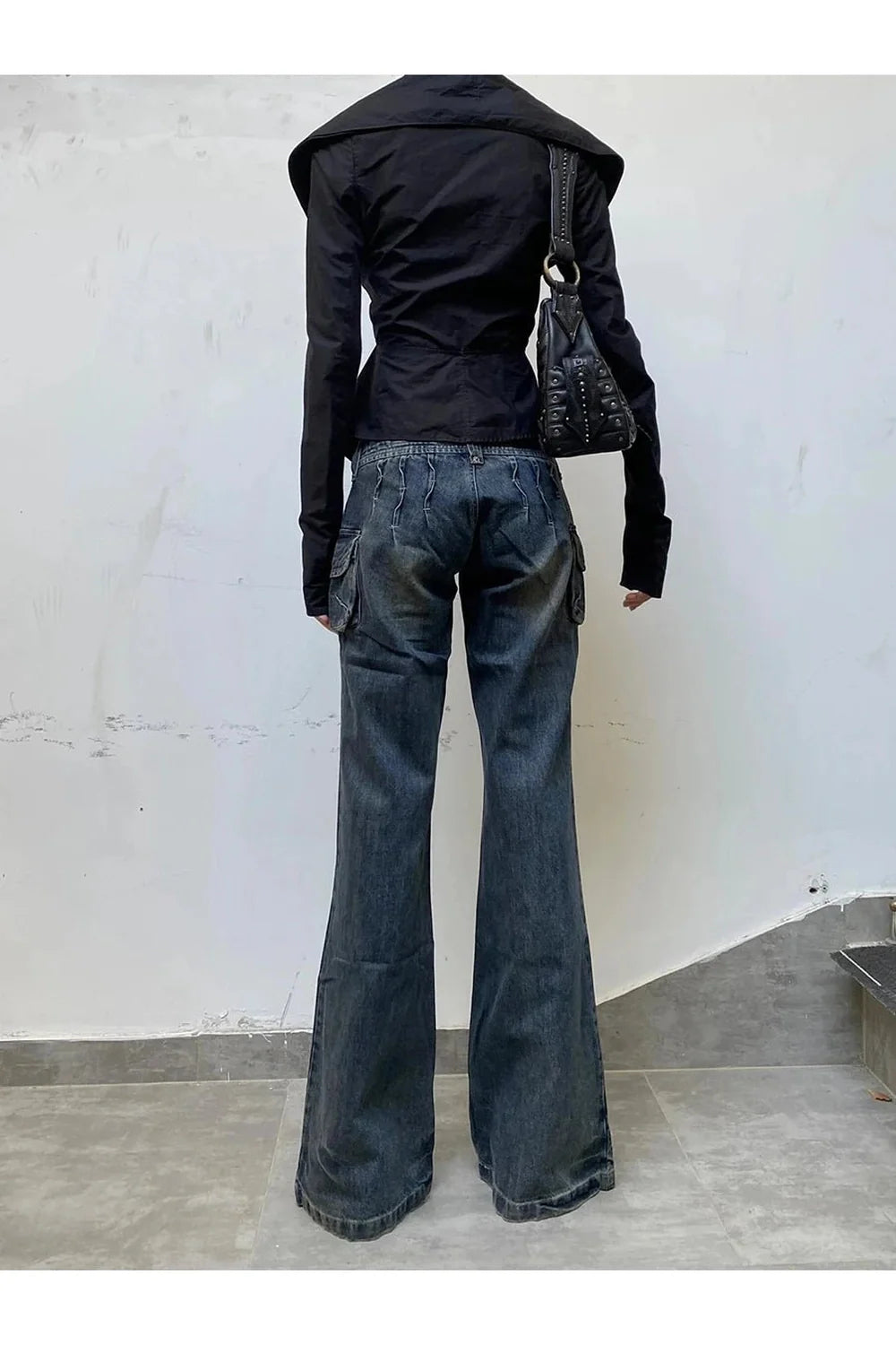 Cargo Chic Wide-Leg Jeans