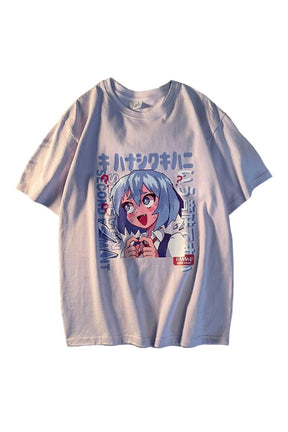 Cartoon Anime Girl T-Shirt