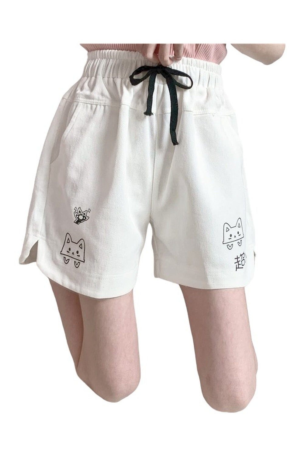 Cartoon High Waist Shorts