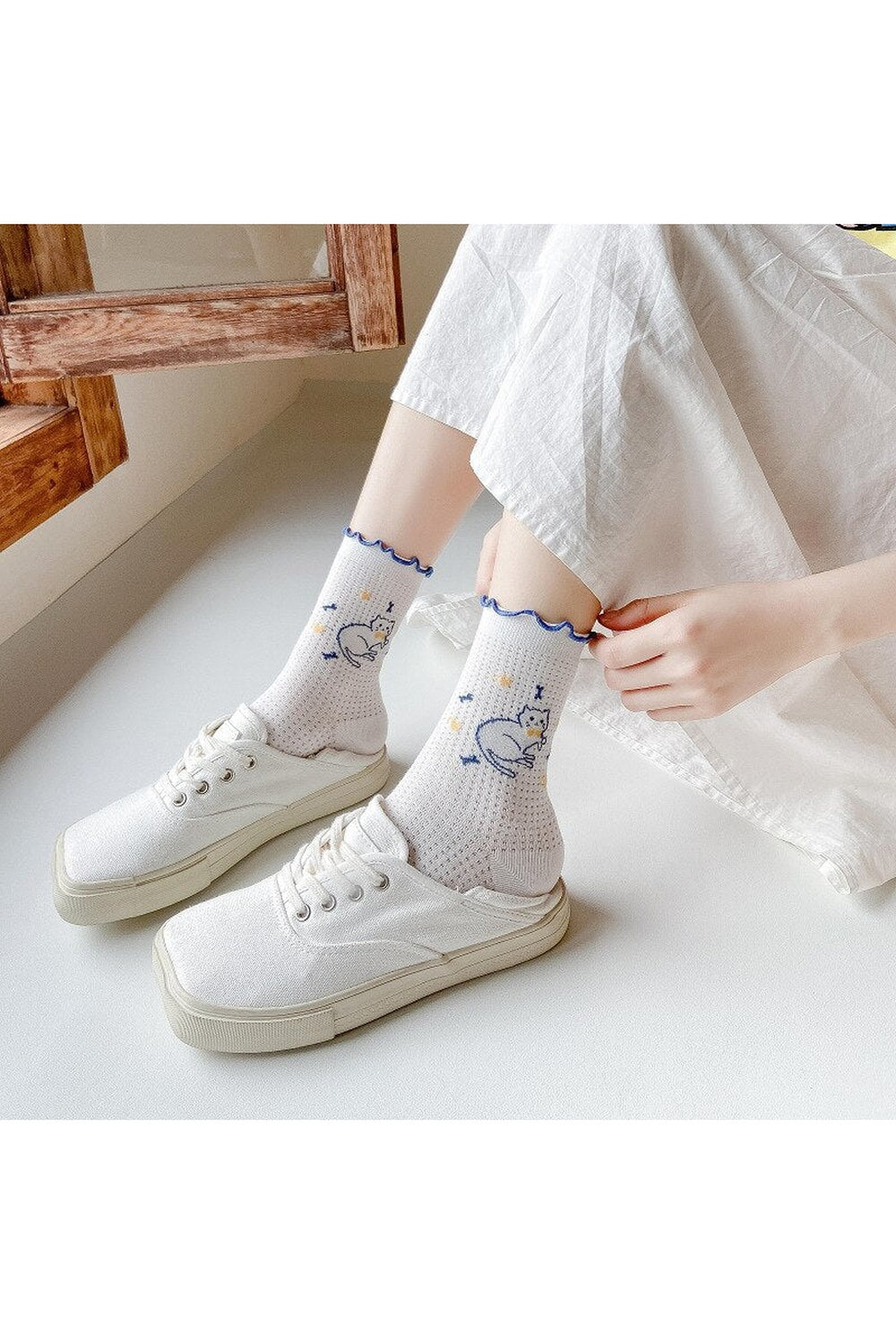 Cartoon Summer Thin Tube Socks