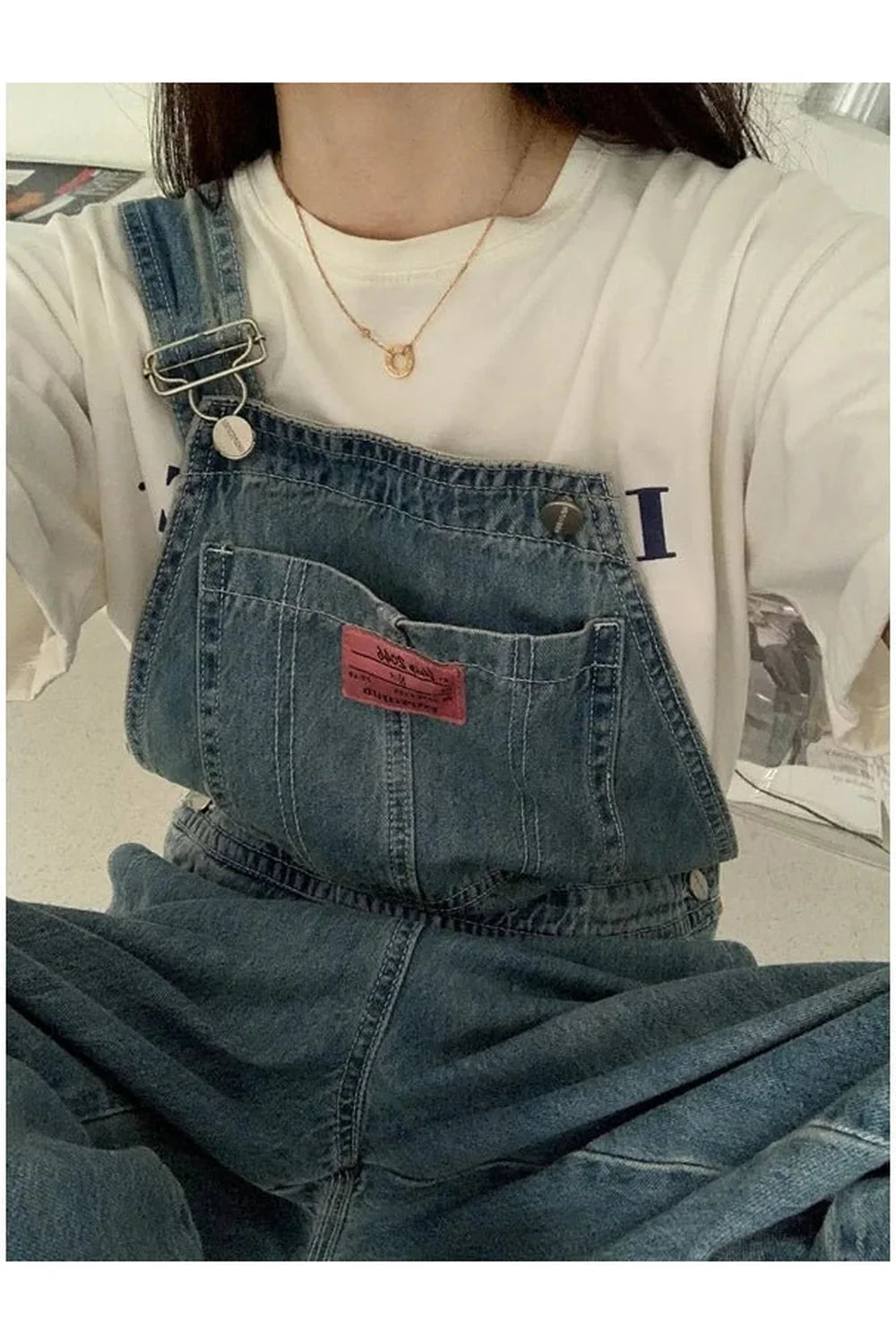 Casual Denim Baggy Jumpsuit