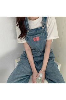 Casual Denim Baggy Jumpsuit