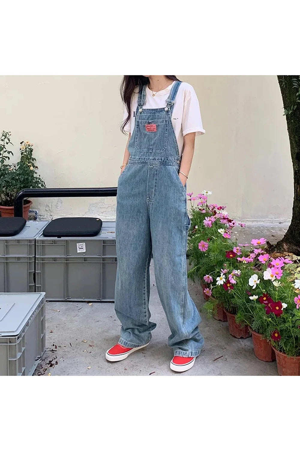 Casual Denim Baggy Jumpsuit