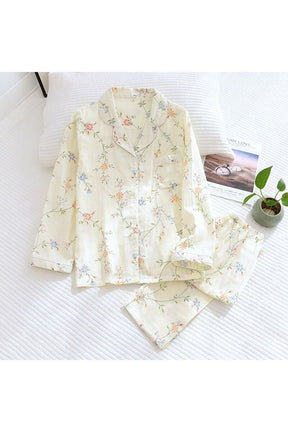 Casual Floral Cotton Pajama