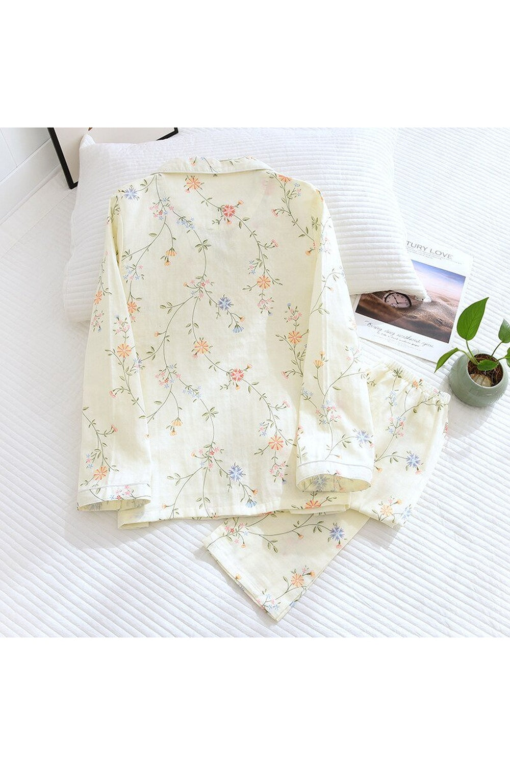 Casual Floral Cotton Pajama