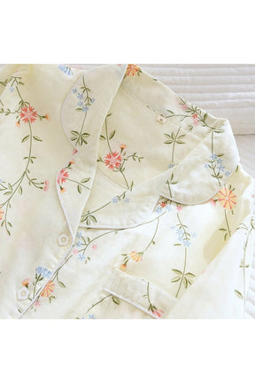 Casual Floral Cotton Pajama