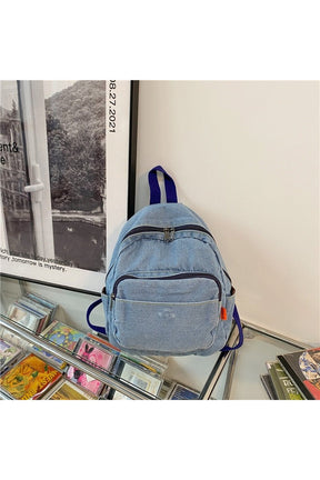 Casual Large Denim Backpack