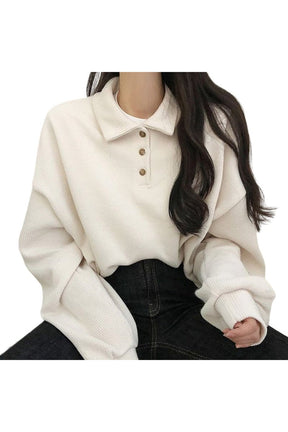 Casual Polo Long Sleeve T-Shirt