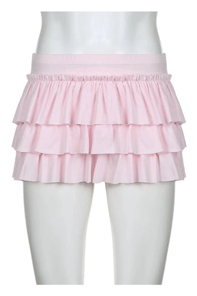 Casual Sweet Bow A-Line Mini Skirt