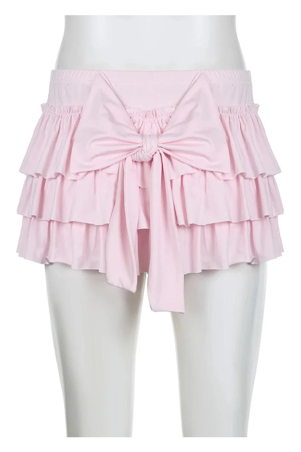 Casual Sweet Bow A-Line Mini Skirt