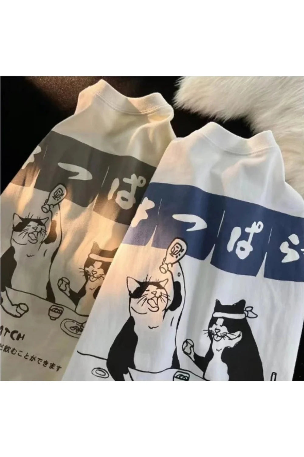 Cat Print Minimalist T-shirt