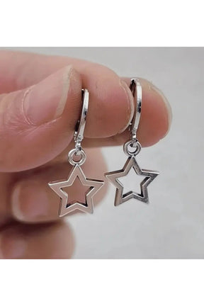 Celestial Charm Hoops Earrings variant A, elegant design.