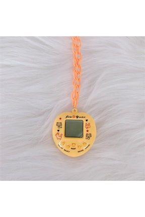 Childlike Tamagotchi Necklace