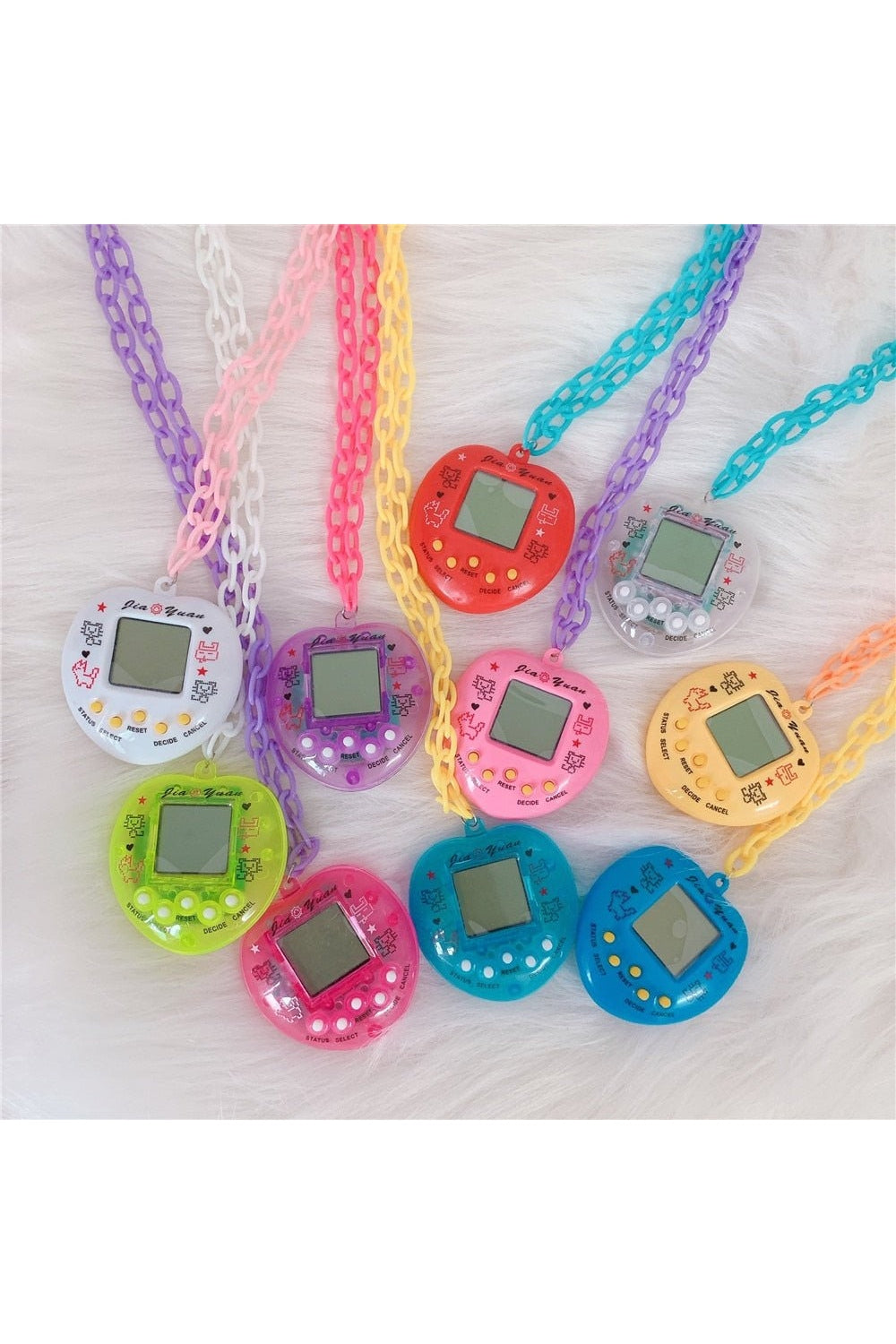 Childlike Tamagotchi Necklace