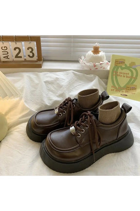 Chocolate Chunky Platform Shoes