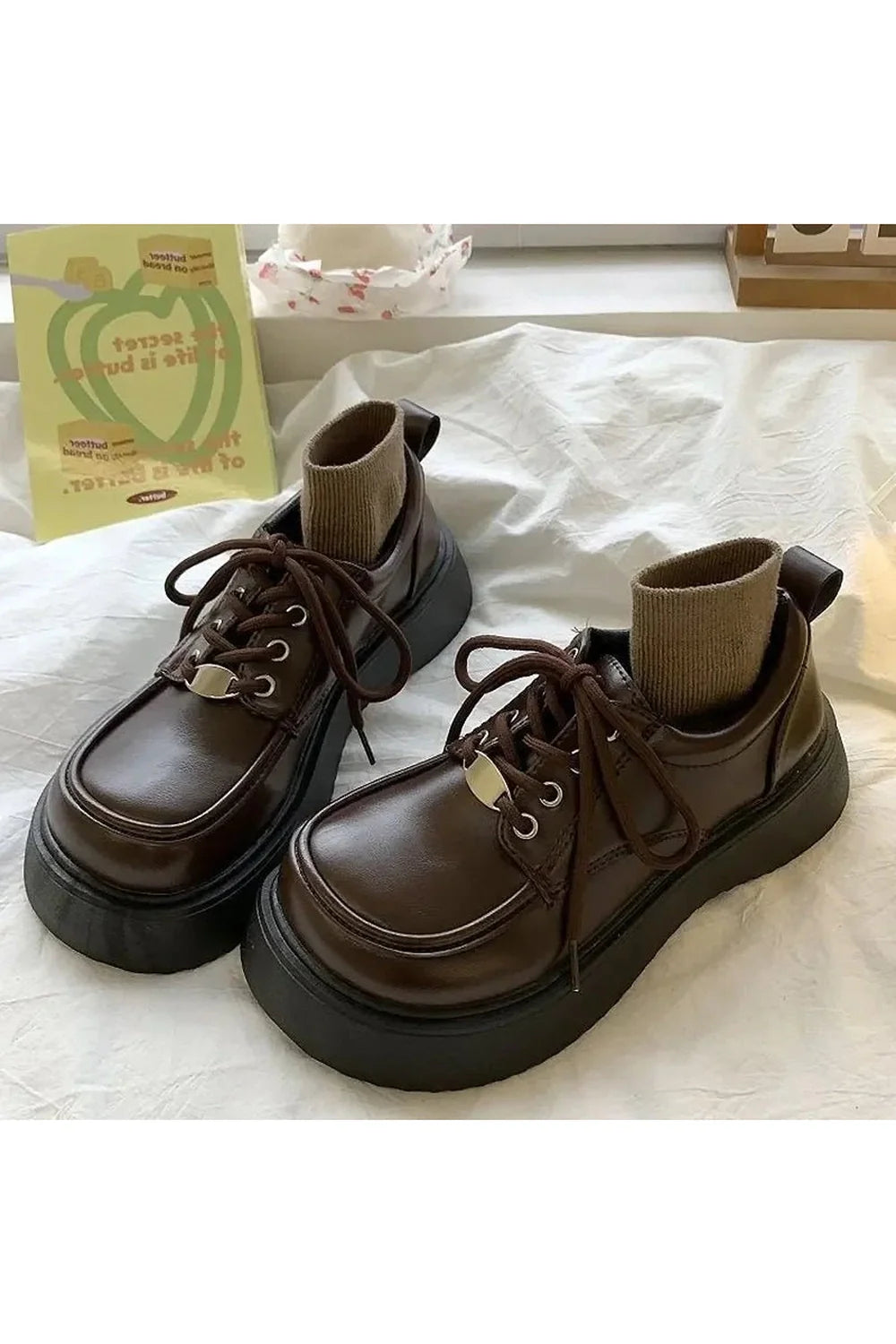 Chocolate Chunky Platform Shoes