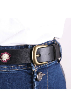 Coquette Embroidered Flower Belt