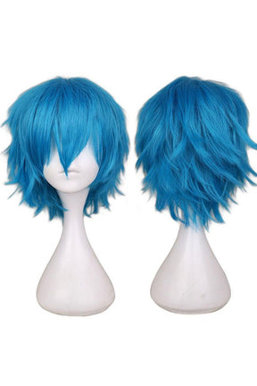 Green Blue Egirl Preppy Anime Wig shines.