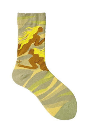 Cotton Abstract Art Socks