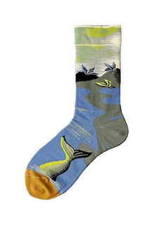 Cotton Abstract Art Socks