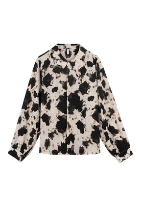 Cow Print Button Up Shirt