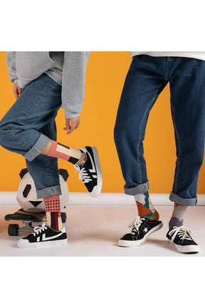 Creative Irregular Short Couple Socks