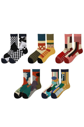 Creative Irregular Short Couple Socks