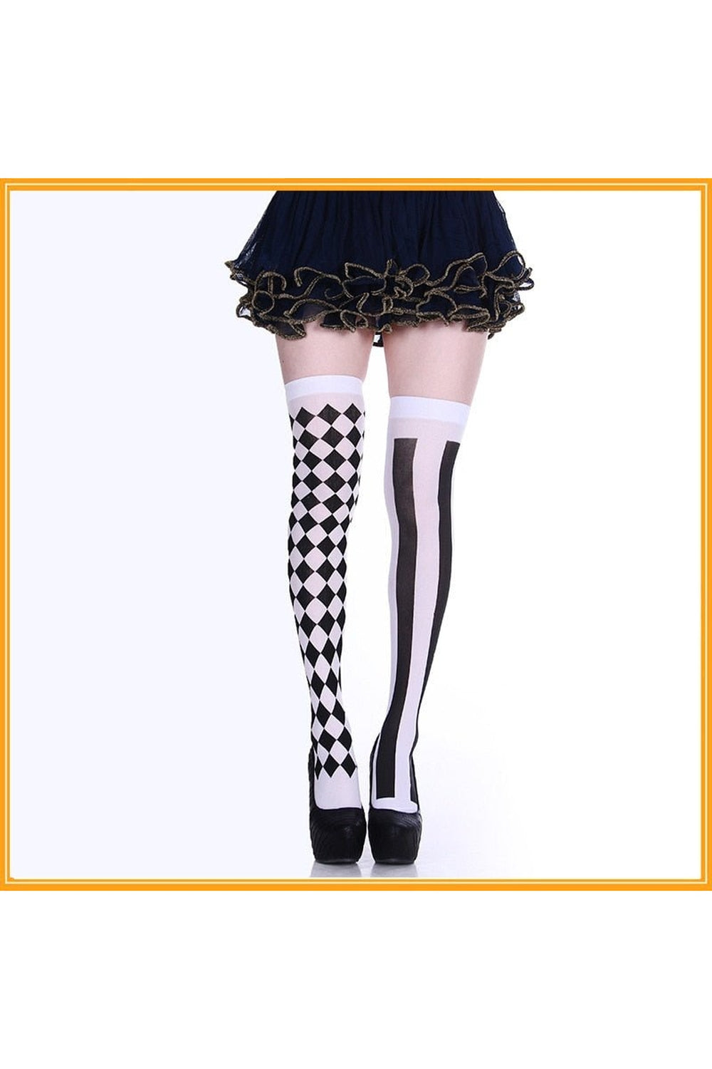 Cross Cosplay Stockings variant "ab" with cross design.