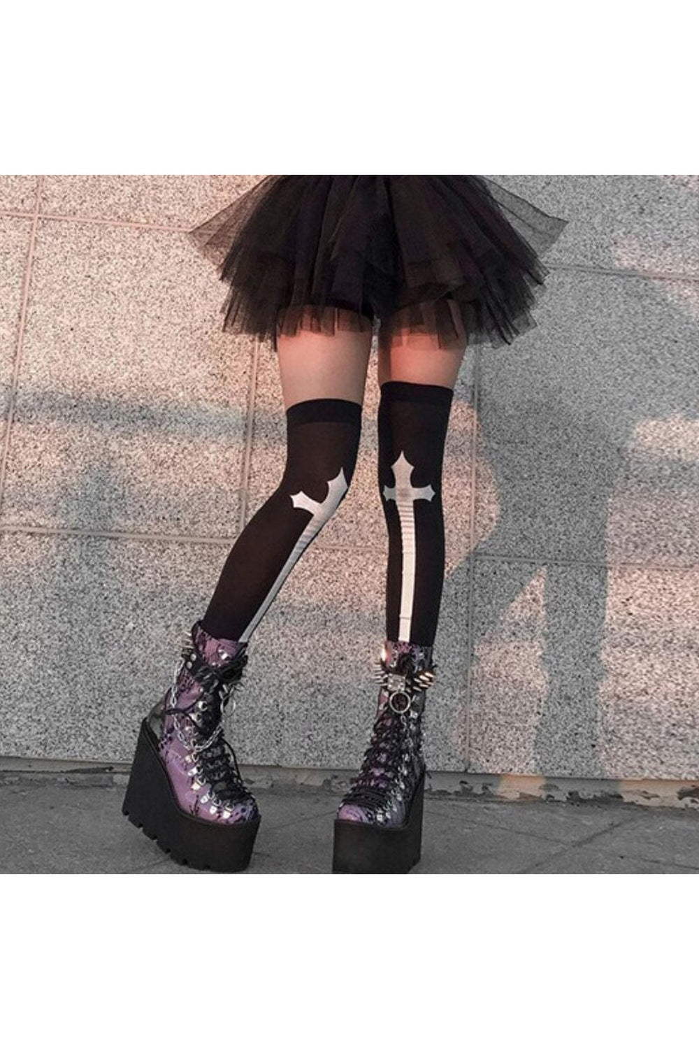 Cross Cosplay Stockings