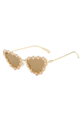 Crystal Cat Eye Sunglasses