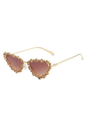 Crystal Cat Eye Sunglasses