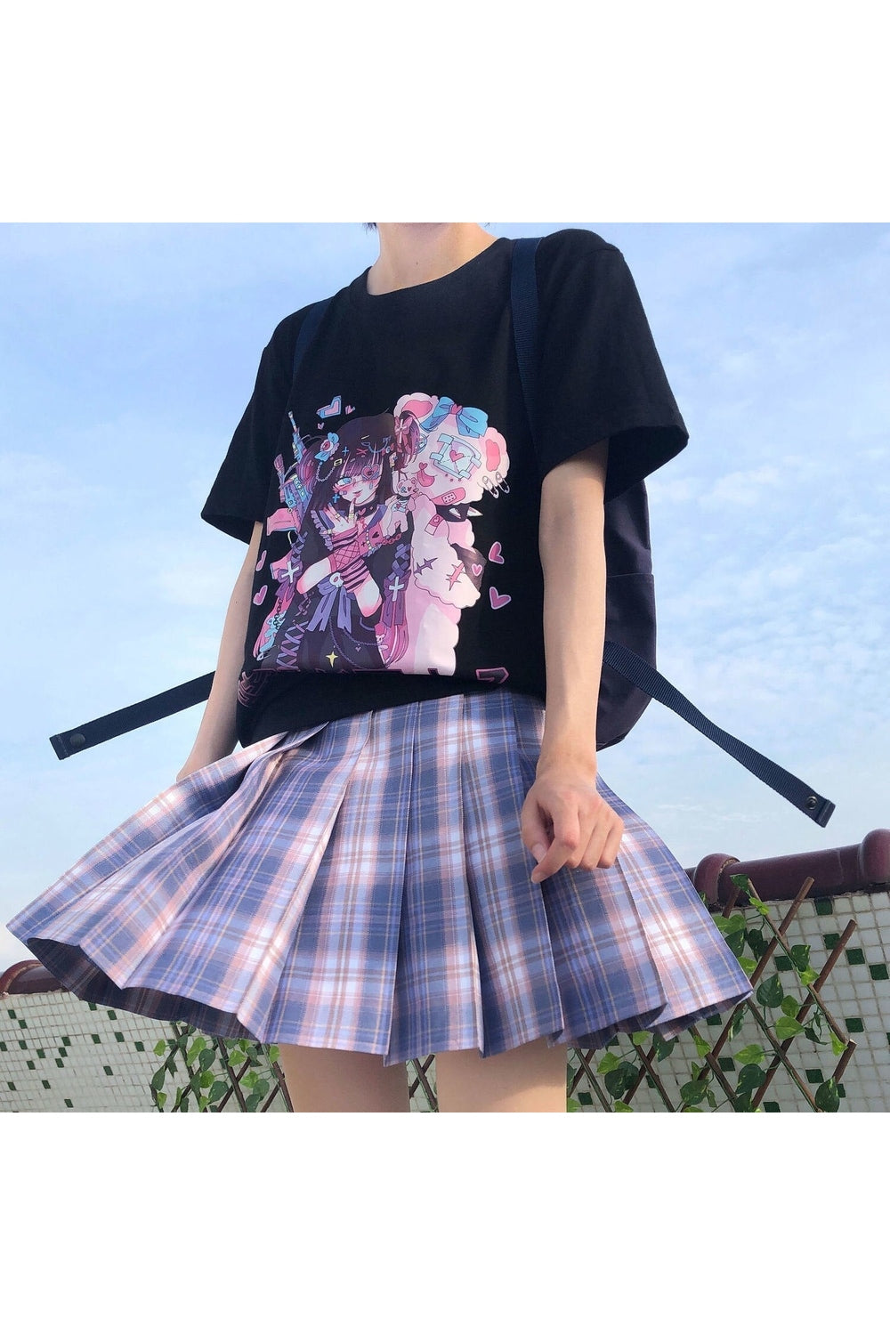 Cute Anime Gothic T-shirt