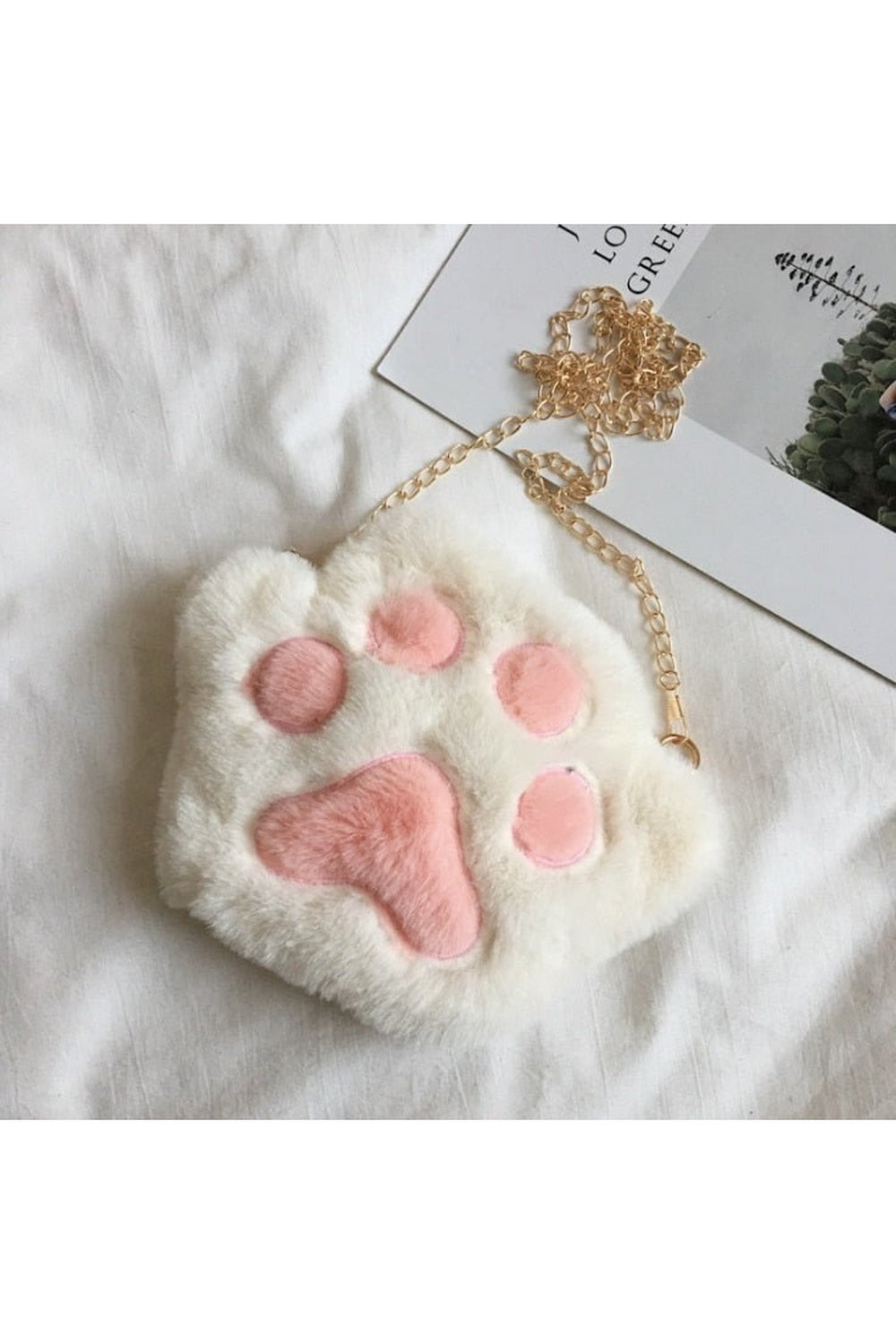 "Cute Bear Crossbody Bags in charming white color."